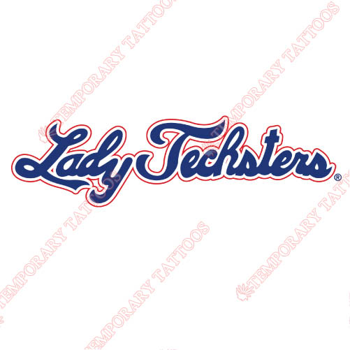 Louisiana Tech Bulldogs Customize Temporary Tattoos Stickers NO.4859